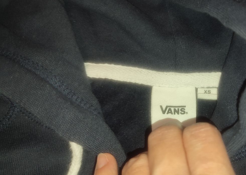 Bluza Vans r. XS kaptur granatowa kangurka