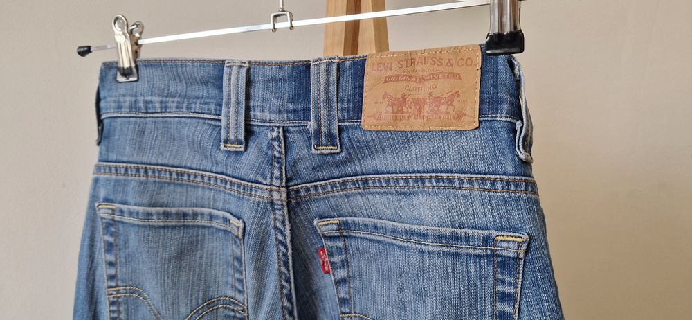 Levi’s 503 | jeansy proste 26x32 | klasyczny niebieski denim