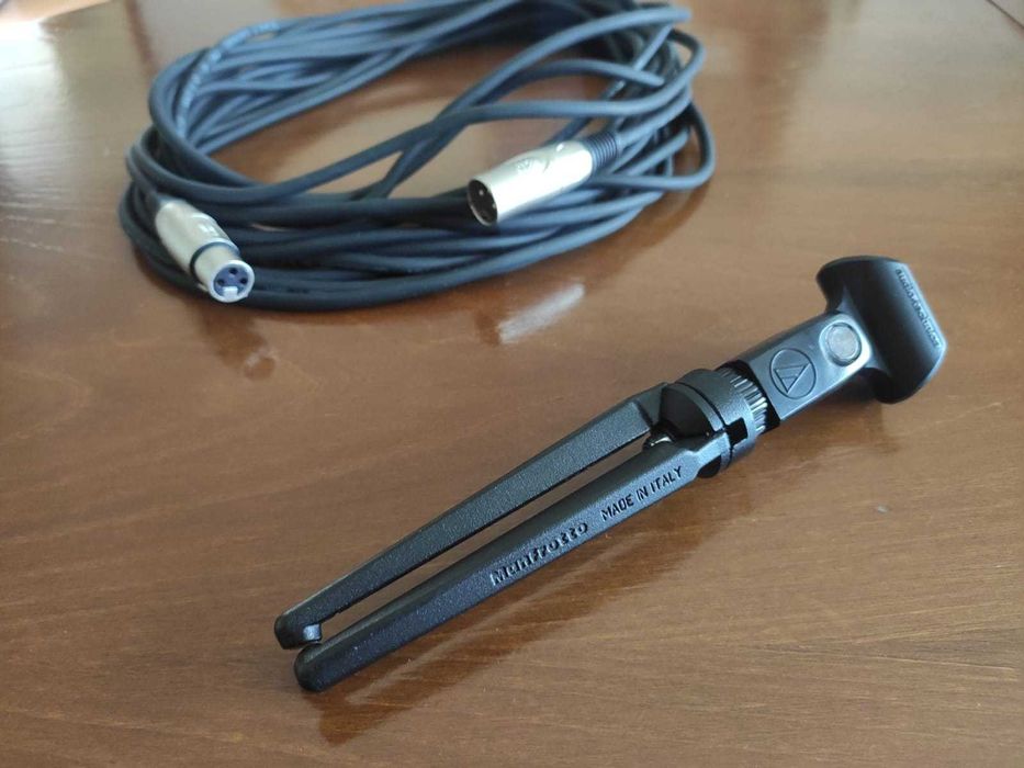 Microfone omnidirecional Audio-Technica AT8010 c/ tripé Manfrotto64584418708097121