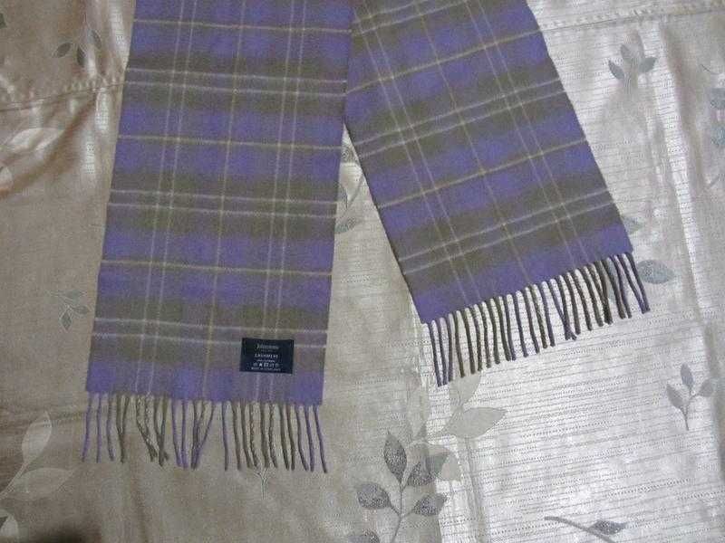 Johnstons Cashmere Scotland кашеміровий шарф 100% кашемір