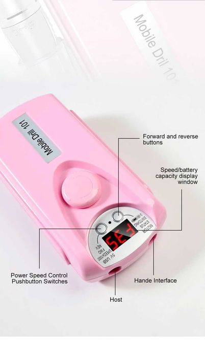 broca portátil novo 35mil rpm