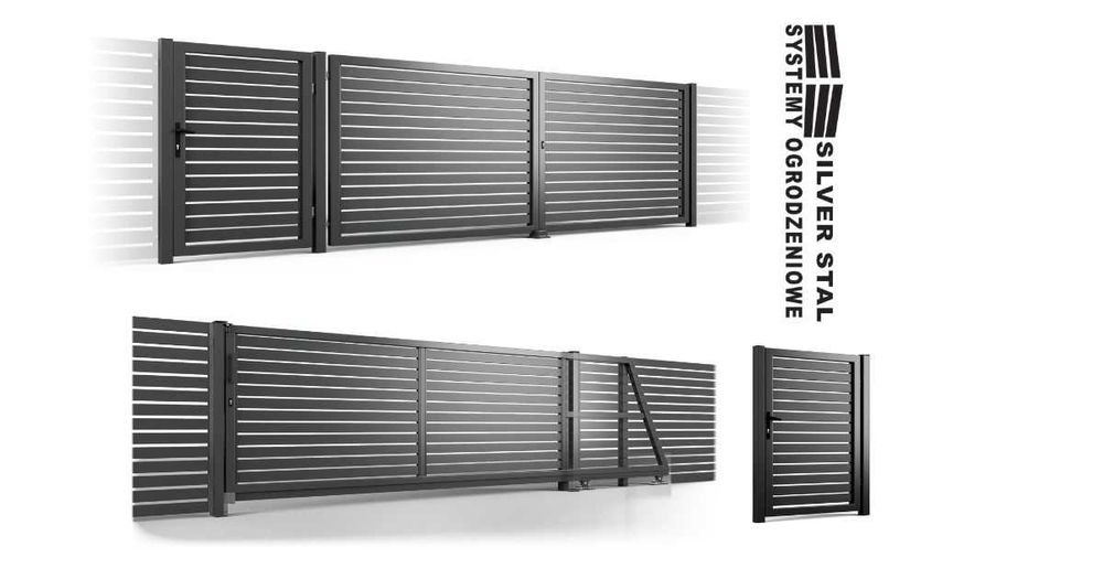 BRAMY Palisadowe 80X20 4M, 5M, 143CM, 173CM 7016SD Promocja!!