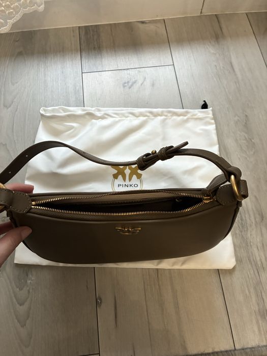 Torebka half moon Pinko khaki