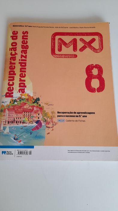 2 manuais e caderno de atividades 8 ano matemática