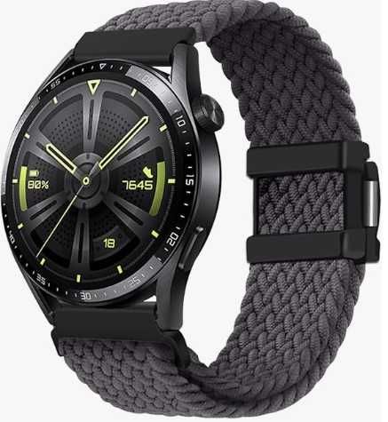 Nylonowy pasek do Samsung Galaxy Watch 3, magnetyczne zapięcie szary