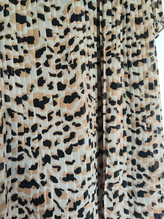 Plisowany kombinezon oversize, panterka, Zara Woman, rozm. XS