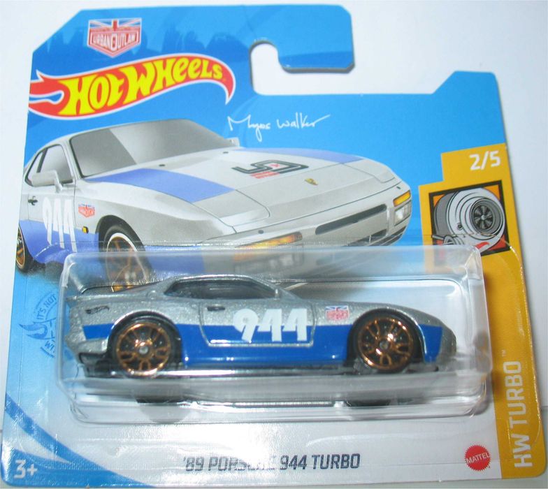 Hot Wheels 1/64 Porsche 944 Turbo Magnus Walker #2/5 - Édition 2021, Bleu, Neuve