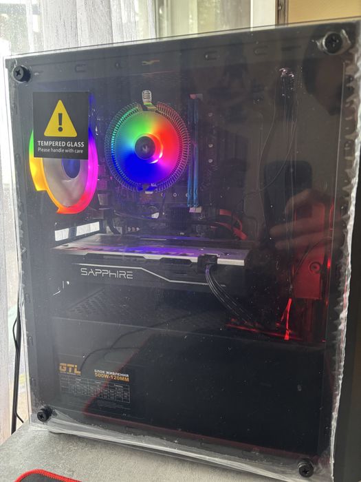 Ігровий ПК с монітором та комплектуючими Sapphire Radeon RX 570 4 Гб