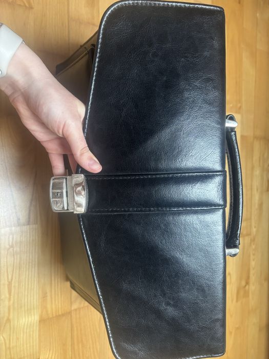 Skórzana męska torba marki wojas