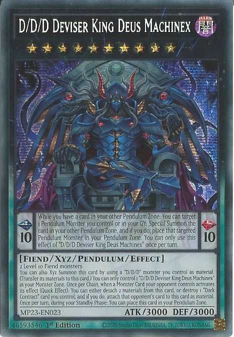 Karta YUGIOH D/D/D Deviser King Deus Machinex HOLO
