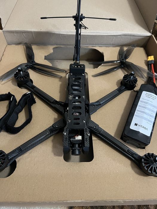 Fpv дрон ,Vtx 3w ФПВ 7дюймів 5,8 управліня 915