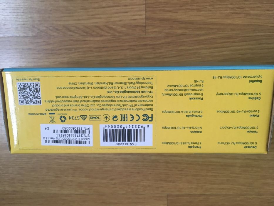 TP-Link Desktop Switch TL-SF 1005D64286243093123122