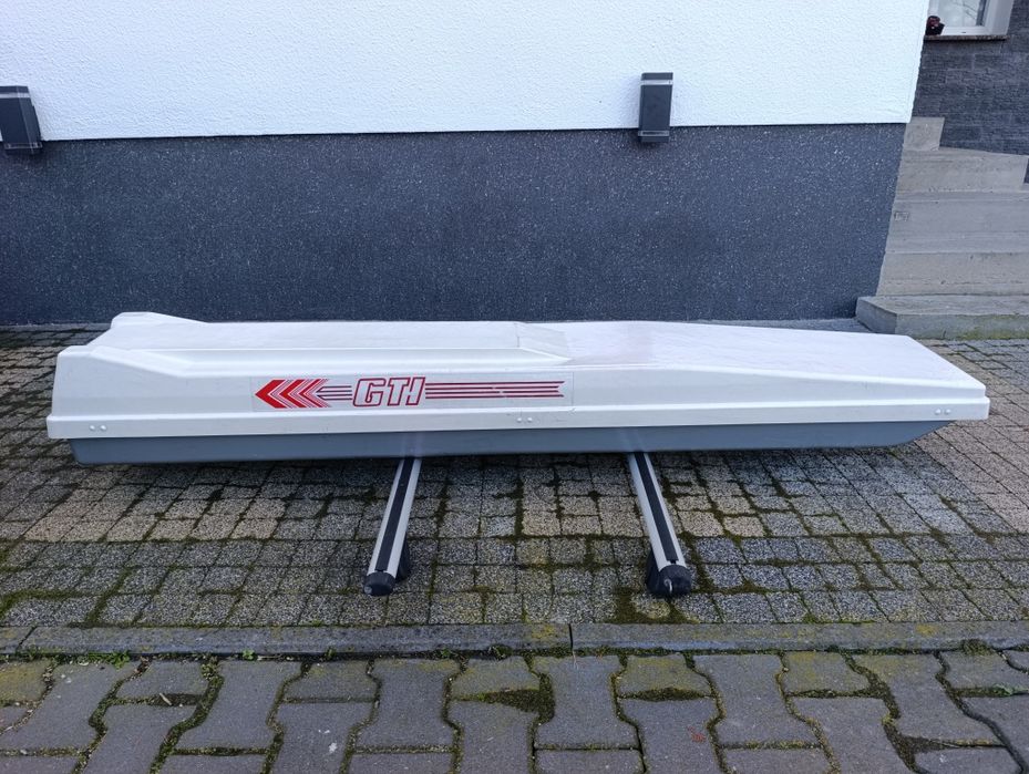 Bagażnik dachowy,box dachowy GTI+belki bazowe aluminiowe