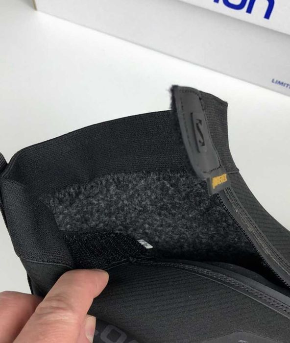 (2196) Акція! Зимові Кросівки черевики Salomon чорні з хутром (41-45)