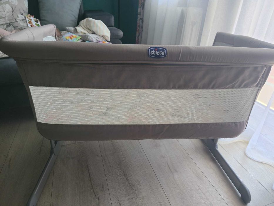 Łóżeczko dostawne CHICCO NEXT2ME dostawka Sand