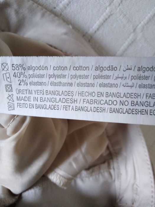 Calças Creme-Branco Lefties 40