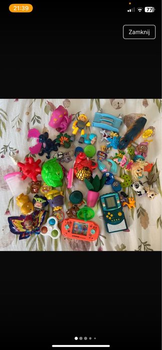 Zestaw zabawek sensorycznych i inne