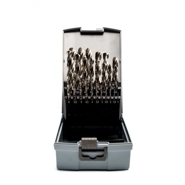 Zestaw Wierteł 1-10 HSSCo 19szt Kobaltowe KORONET
