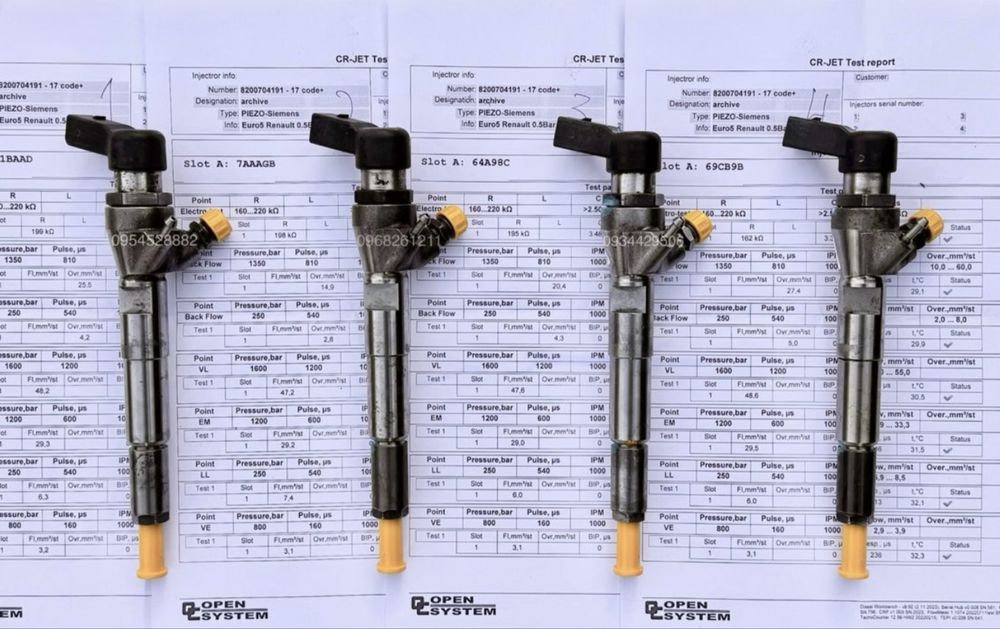 Форсунки паливні для різних авто в наявності