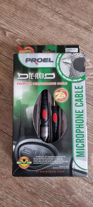 Kabel mikrofonowy Proel Die Hard DH200LU10 jack - XLR F