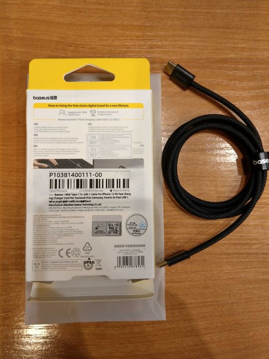 Kabel PD 100 W Baseus dynamic 4 typu C do USB typu C