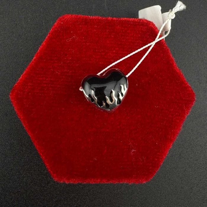 Srebrna Zawieszka Charms Serce Próba 925 Waga 1.71g Do Bransoletki Modułowej Typu ,,Pandora" (J)