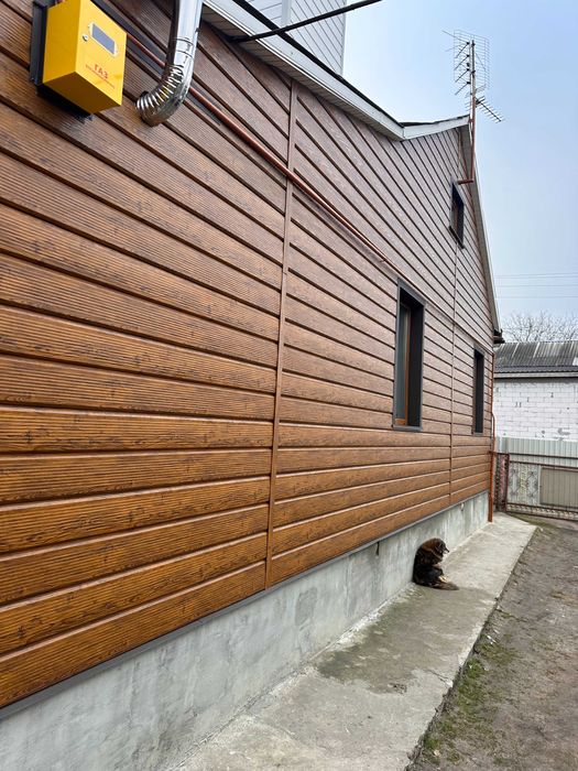 Металочерепиця та металопрофіль металевий сайдинг блок хаус євробрус