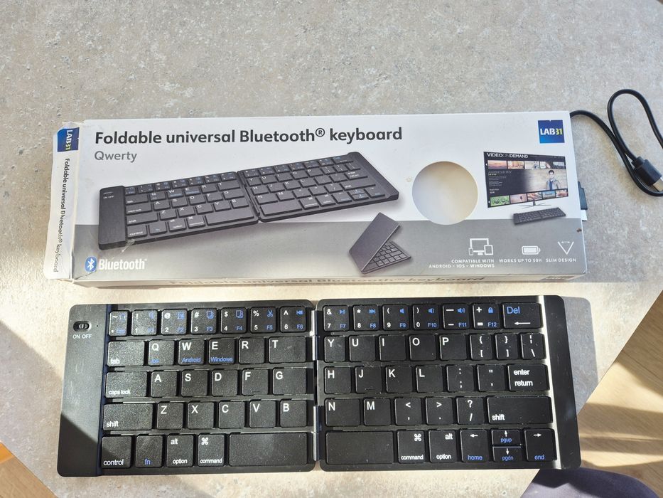 LAB31 Qwerty Klawiatura bezprzewodowa Bluetooth przenośna Wrocław Stare ...