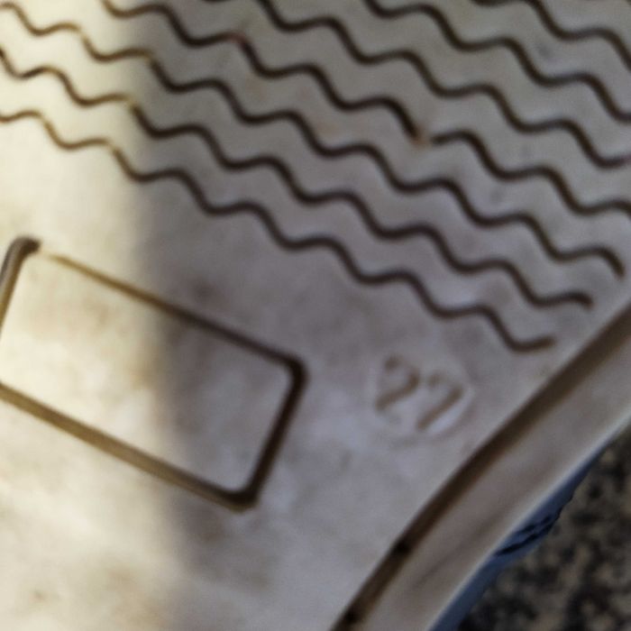 Sapato azul de criança