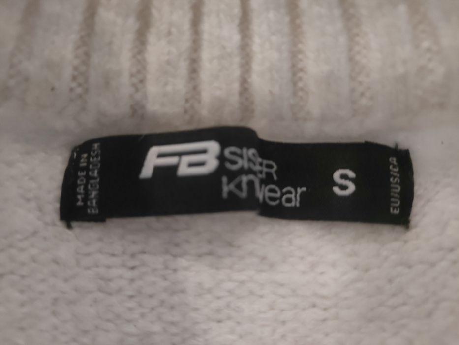 Sweter damski kremowy Fishbone S