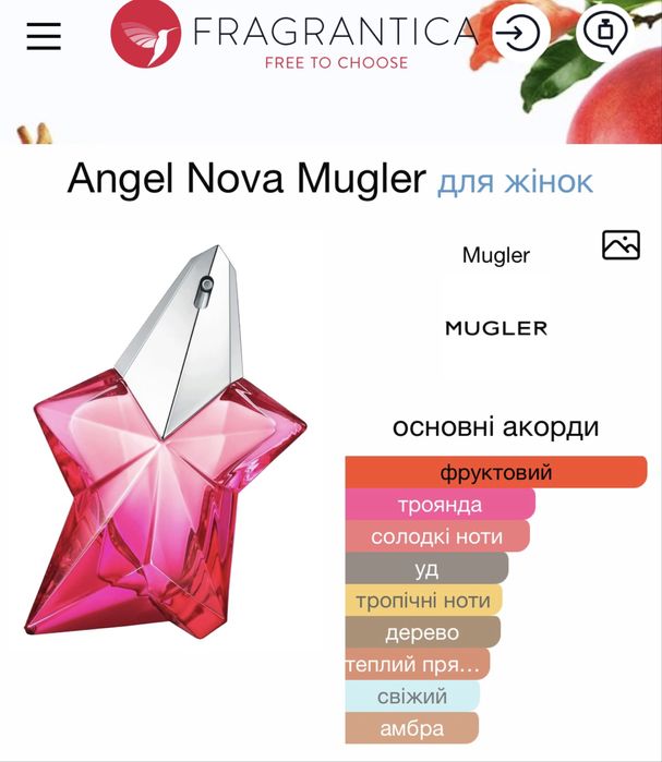Міні парфуми 1,2ml Angel Mugler Nova