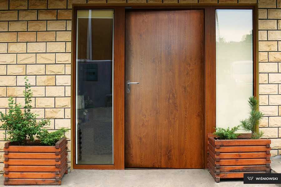 Drzwi zewnętrzne techniczne stalowe płaszczowe WIŚNIOWSKI