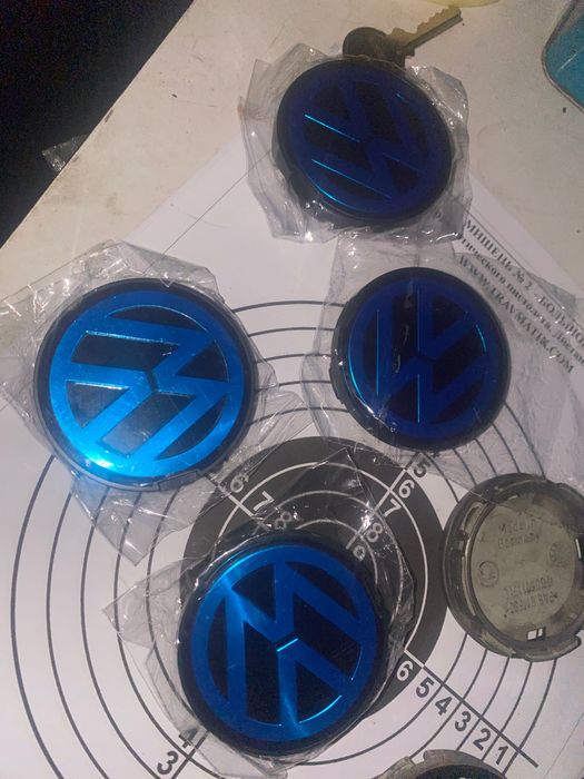 Лючки ковпачки VW в диски 56/52 мм 6N0 601171