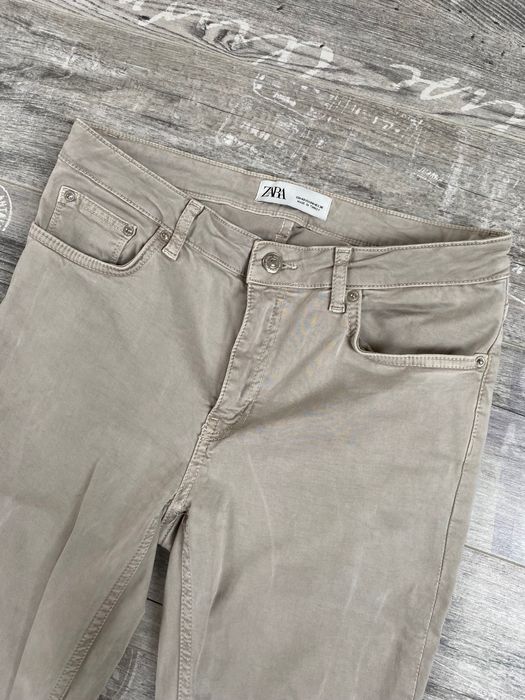 Spodnie legginsy Zara rozmiar M/L 38 szarobeżowe
