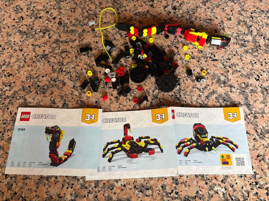 LEGO Creator — Flamingo e Aranha 31170 + 31159