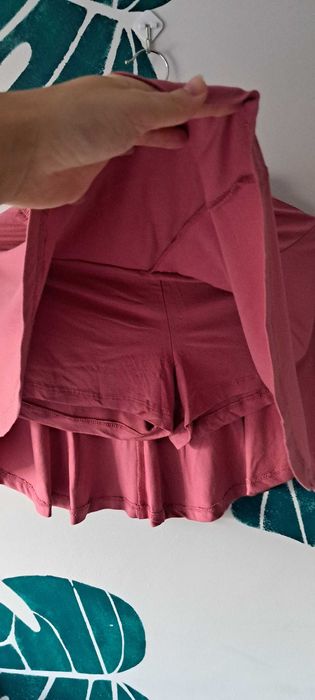 Spódnico-spodenki różowe high waist Fancy S-M