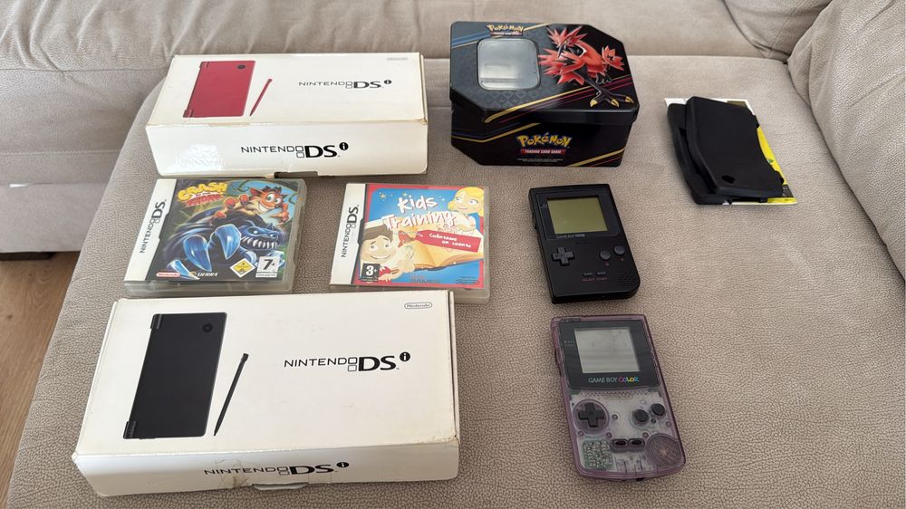 Consolas gameboy color classic fat pocket nintendo, acessorios