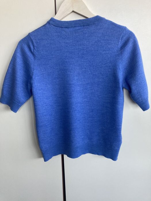 Sweter niebieski 100% wełna