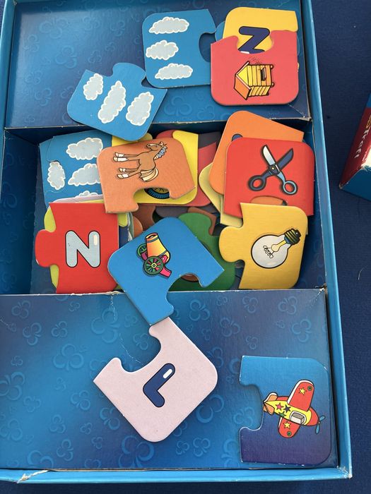 Abecadlo nauka liter puzzle gra edukacyjna