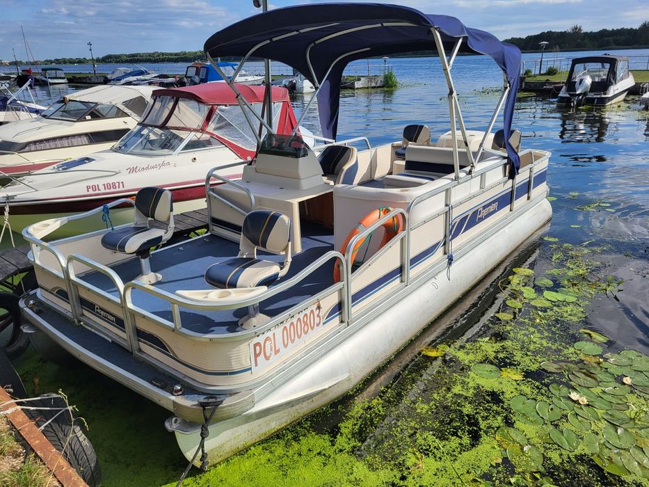 Katamaran Premier + Yamaha 50KM - platforma pływająca łódź motorowa  hauseboat motorówka