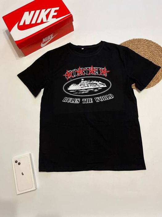 Футболка CORTEIZ/чорна/Кортез/corteiz/унісекс/Кортез/дешево/Corteiz