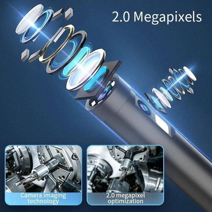 Ендоскопічна камера Inskam IP68 з 2 лінзами, з Wi Fi, для Android, iOS