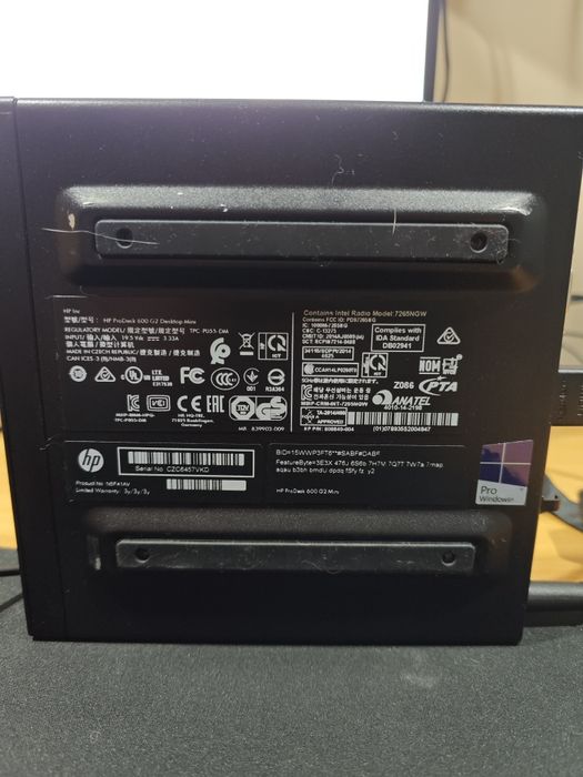 Mini-Computador HP 600 - i5-6500t | 8GB | 256GB SSD