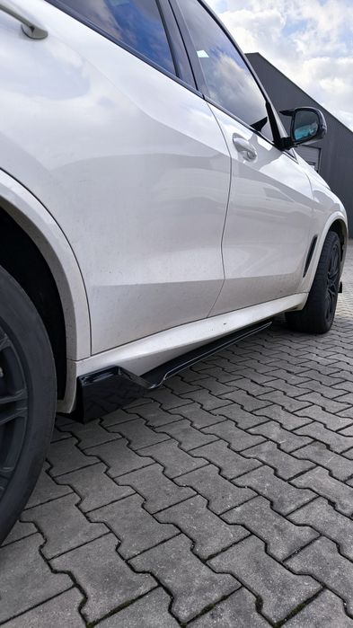 Boczne Dokładki Progów BMW X5 G05 2019/2025 Spoiler Czarny Połysk