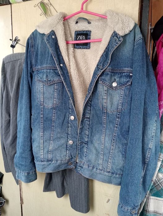Kurtka jeans Zara ocieplana