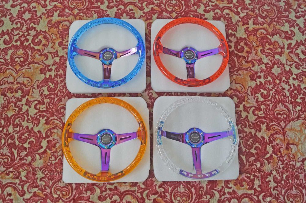 Спортивный акриловый руль 350мм (вынос 70мм)