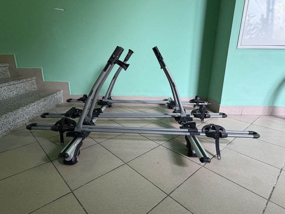 Bagażnik rowerowy na relingi kompletny