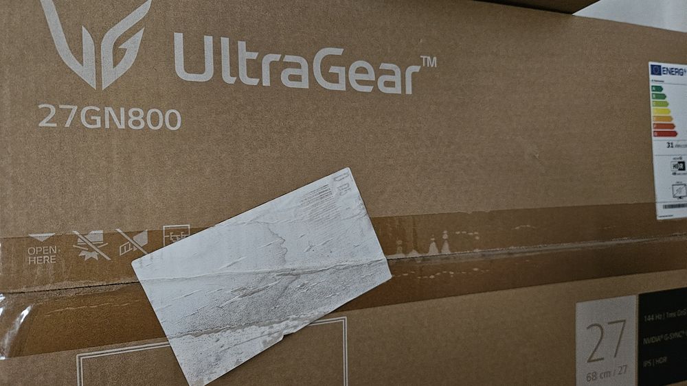 Monitor LG UltraGear 27GN800-B | 27" 1440p IPS 144Hz 1ms | Zestaw / Box