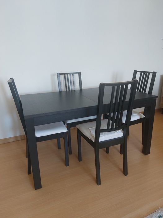 Mesa para casa ikea extensível - BJURSTA (com 4 cadeiras incluidas)