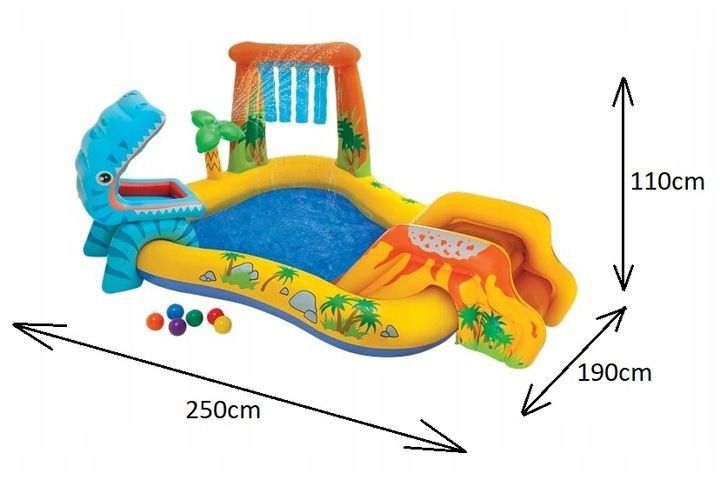 Basen dla dzieci basen ogrodowy +  flaming koło plażowe dla dzieci